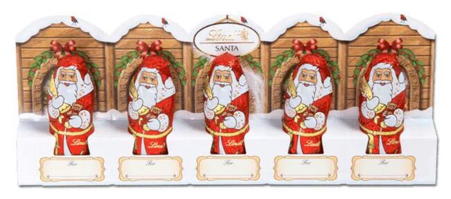 Lindt Mikuláš Mini mléčná čokoláda, 5 × 10 g