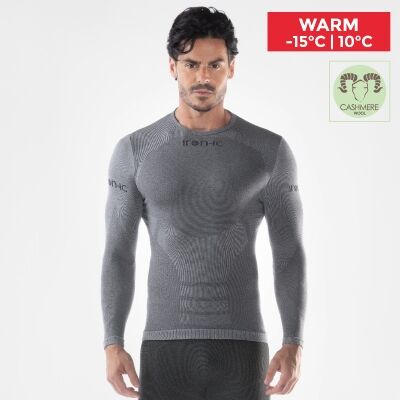 Iron-ic Pánské kašmírové termo triko WARM s technologií Iron-ic Barva: Black, Velikost: S/M