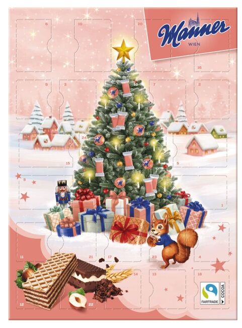 Adventní kalendář Manner 345 g