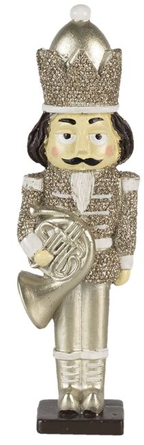 Dekorativní soška Louskácka s lesním rohem 20 cm