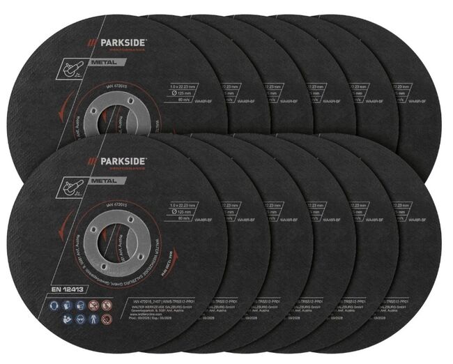 Parkside Sada řezných kotoučů, 12dílná