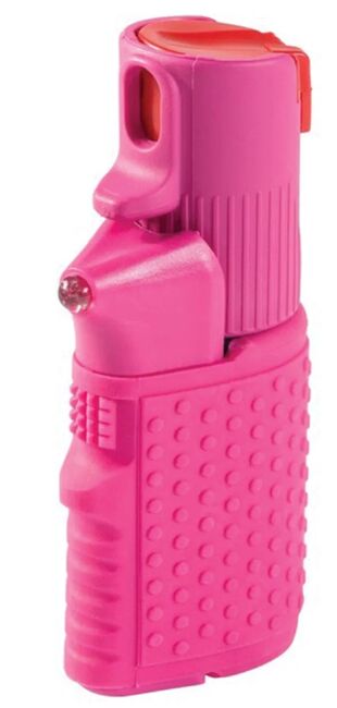 ESP Obranný sprej OC Hurrican se světlem, 15 ml SFL-02 růžový