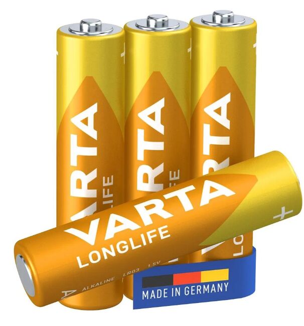 Highlife VARTA alkalická baterie Longlife AAA 4ks