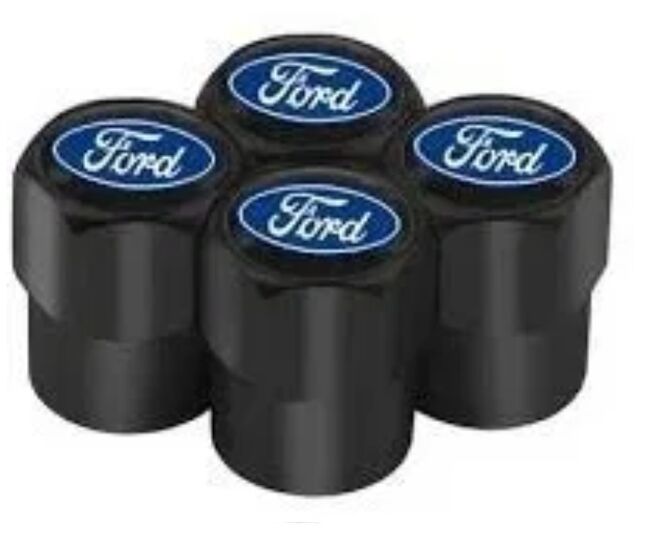 Krytky ventilků hranaté černé FORD