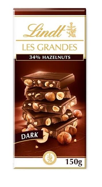 Lindt LINDT Les Grandes Dark Hazelnut 150 g