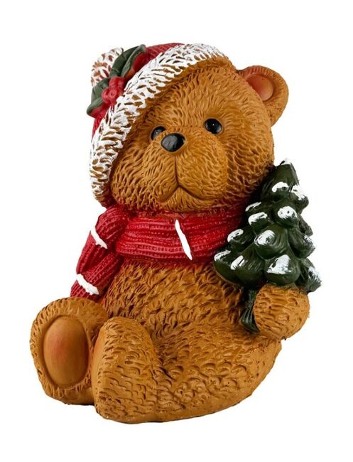 Dekorace medvídek se stromečkem 12cm