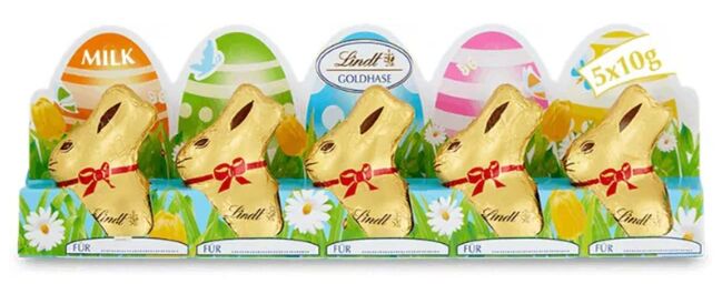 Lindt Zlatý zajíček mini mléčný 5 × 10 g