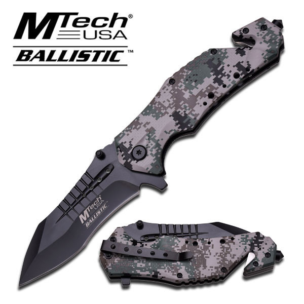 MTech M-Tech USA MT-A845DG SPRING ASSISTED RESCUE KNIFE