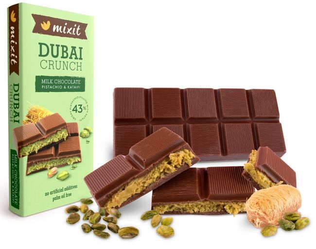 Mixit Dubajská čokoláda Mixit s pistáciovou náplní