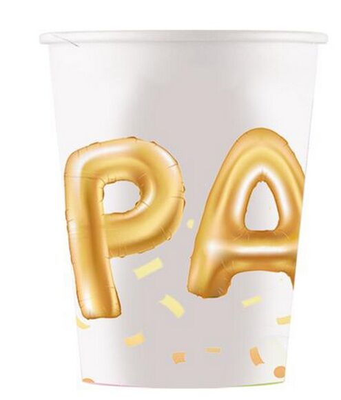 Papírové kelímky párty 250 ml 8ks