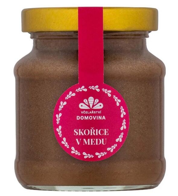 Včelařství Domovina Skořice v medu 180 g