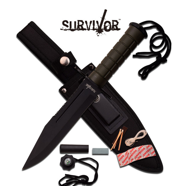 Survival Nůž HK-786GN Fixed Blade Knife