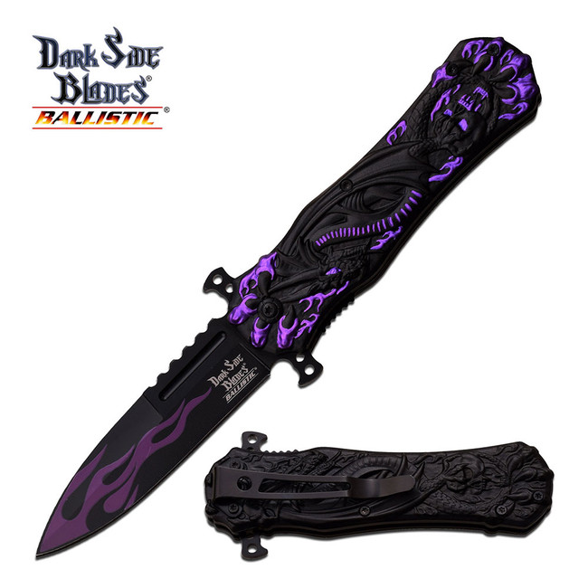 DARK SIDE BLADES DS-A049PE SPRING ASSISTED KNIFE