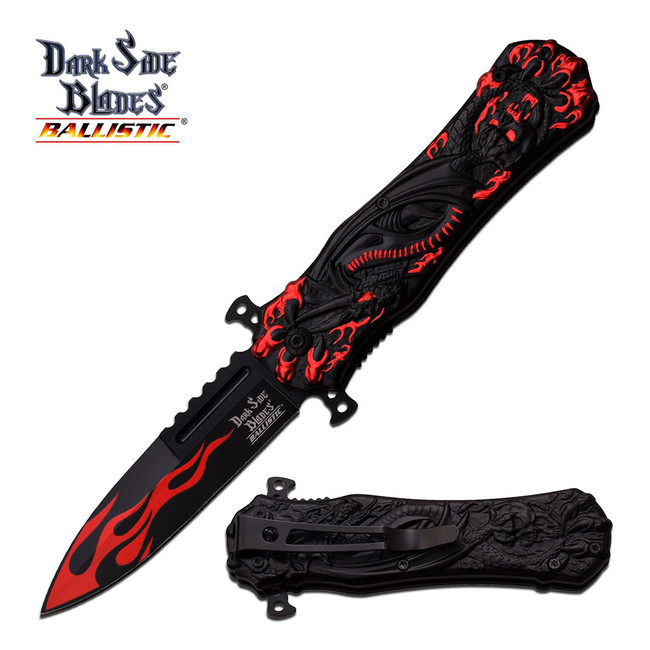 DARK SIDE BLADES DS-A049RD SPRING ASSISTED KNIFE