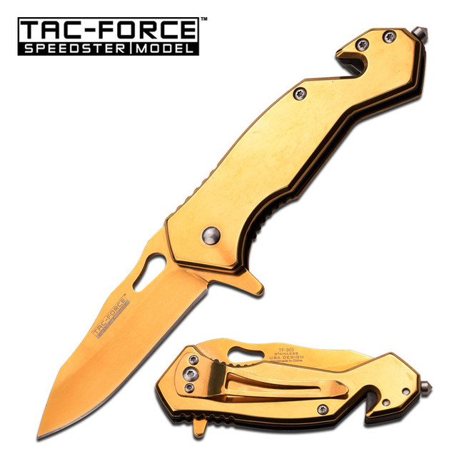 Tac-Force Zavírací nůž TF-903GD SPRING ASSISTED KNIFE