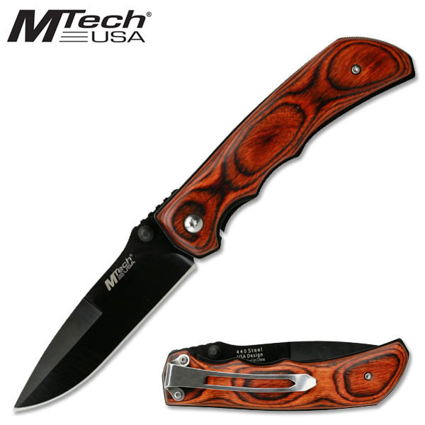 MTech Nůž MTECH Dřevěný Král MT-408