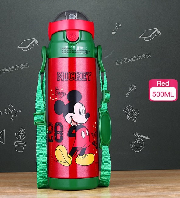 Termoska Disney Mickey Mouse na nápoje s brčkem 500 ml