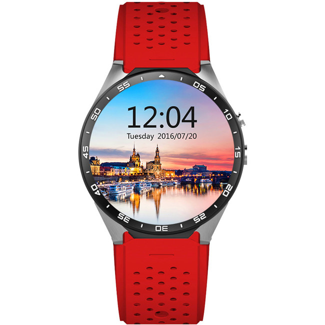 Smart Watch Chytré pánské hodinky Smart Watch KW88 (Červené)