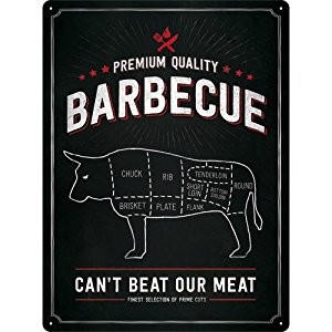 Nostalgic Art Plechová cedule – Barbecue Premium Quality
