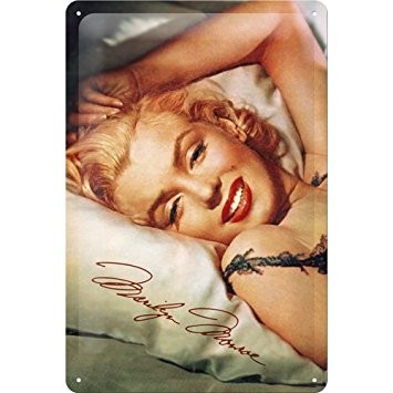 Nostalgic Art Plechová cedule – Marilyn Monroe podpis
