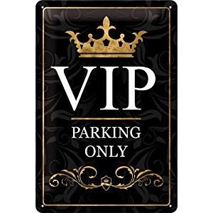 Nostalgic Art Plechová cedule – VIP Parking Only