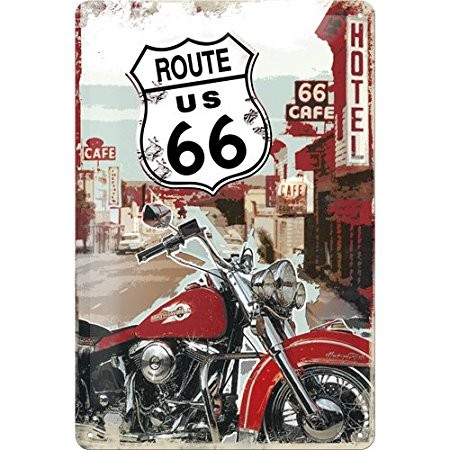 Nostalgic Art Plechová cedule – Route 66