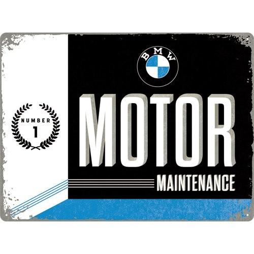 Nostalgic Art Plechová cedule - BMW Motor Maintenance