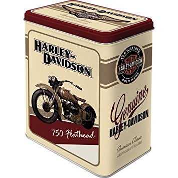 Harley Davidson Plechová dóza – Harley Davidson Flathead