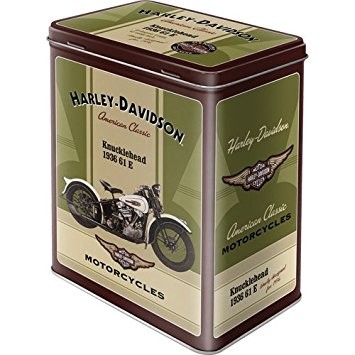 Harley Davidson Plechová dóza - Harley Davidson Knuclehead
