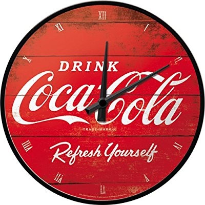 Nostalgic Art Nástěnné hodiny-Coca Cola-Refresh Yoursefl