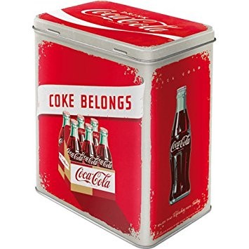 Nostalgic Art Plechová dóza- Coke Belongs