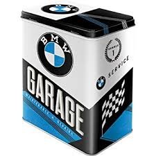 Nostalgic Art Plechová dóza- BMW-Garage