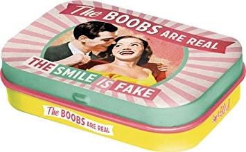 Nostalgic Art Retro Mint Box-The Boobs Are Real