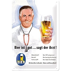 Nostalgic Art Plechová cedule-Bier Ist Gut