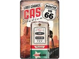 Nostalgic Art Plechová cedule-Route 66-Gas Station