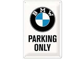 Nostalgic Art Plechová cedule-BMW Parking Only
