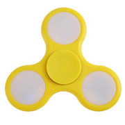 Fidget spinner s LED osvětlením žlutý