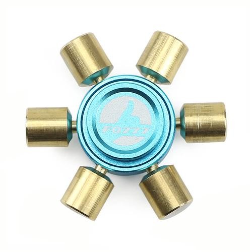 Kovový Fidget Spinner FQ777 modrý se zlatým