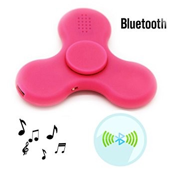 Fidget spinner s LED + Bluetooth Music růžový