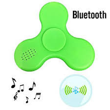 Fidget spinner s LED + Bluetooth Music zelený