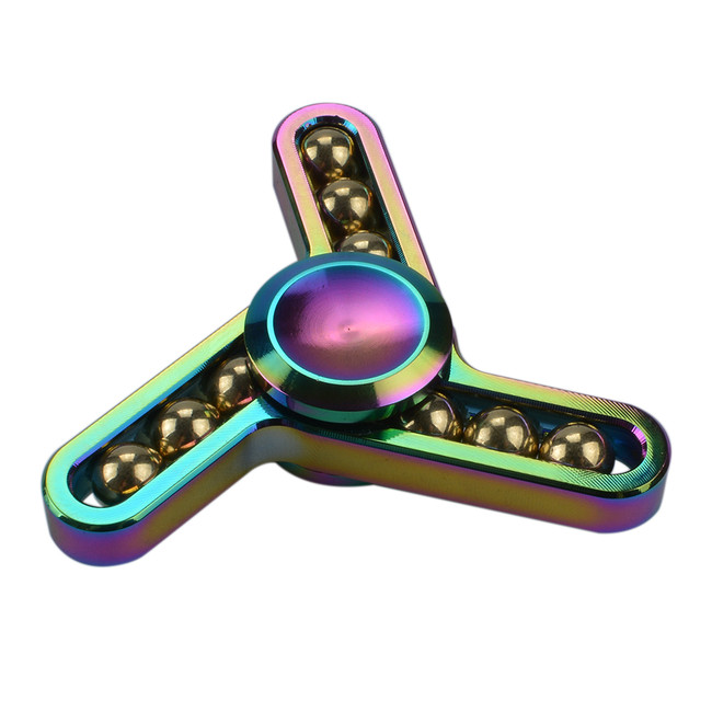 Kovový Fidget Spinner Ballmaster Rainbow