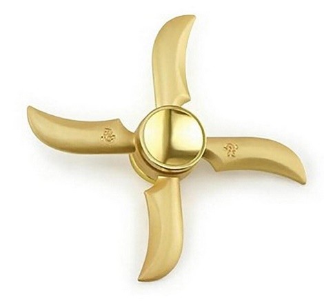 Kovový Fidget Spinner Saladin zlatý