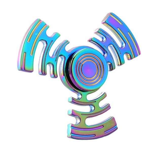 Kovový Fidget Spinner Puzzle Rainbow