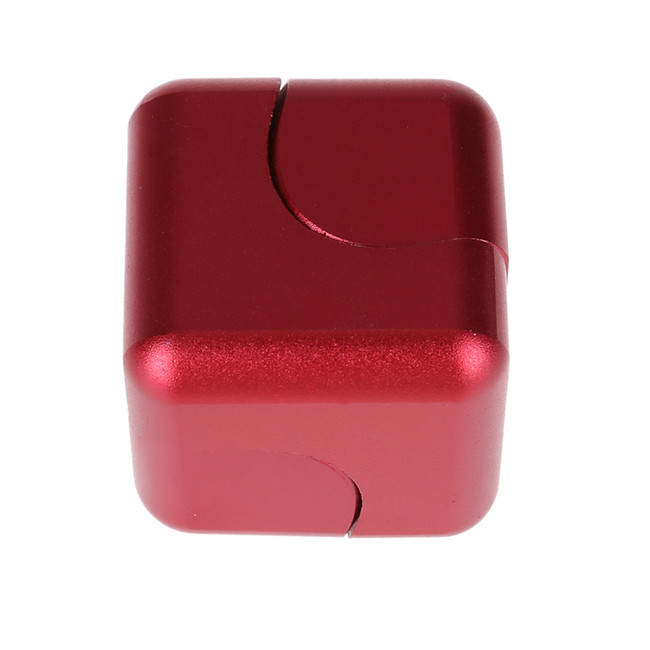 Kovový Fidget Spinner Cube červená
