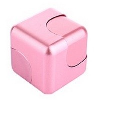 Kovový Fidget Spinner Cube růžová