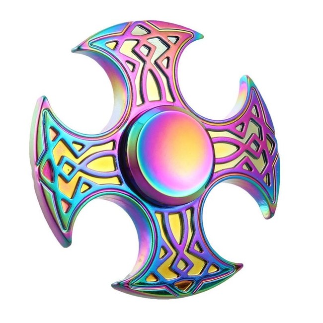 Kovový Fidget Spinner Viking Rainbow