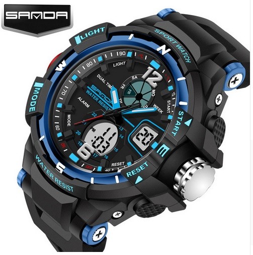 Sanda Sport Pánské sportovní hodinky Sanda modré