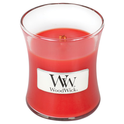 WoodWick Svíčka oválná váza Červená jeřabina, 85 g Crimson Berries