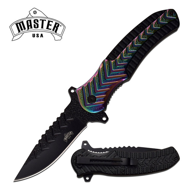 MASTER USA MU-A055RB SPRING ASSISTED KNIFE