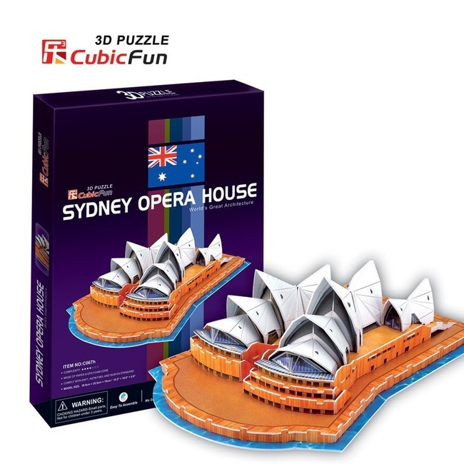 Cubic Fun 3D puzzle Opera v Sydney 58 dílků